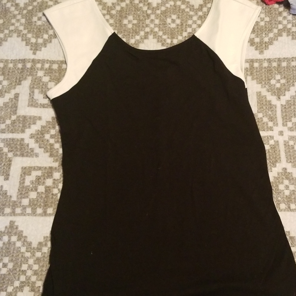 Black and white tank